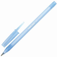 Ручка шариковая ОФИСМАГ i-STICK, СИНЯЯ, пишущий узел 0,7 мм, линия письма 0,35 мм, 143227, BP228 фото