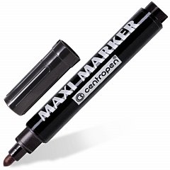 Маркер перманентный универсальный ЧЕРНЫЙ CENTROPEN "Maxi Marker", 2-4 мм, 8936, 5 8936 0112 фото