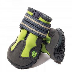 Ботинки для собак M, зеленые, 55х50х45мм (уп.4шт.), Triol фото