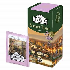 Чай AHMAD "Summer Thyme", чёрный с чабрецом, 25 пакетиков в конвертах по 1,5 г, 1510-1 фото