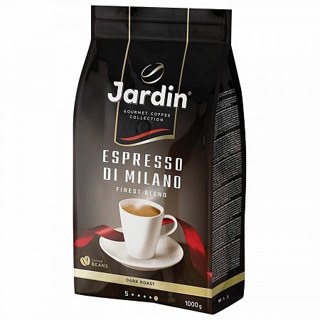 Кофе в зернах JARDIN (Жардин) "Espresso di Milano", натуральный, 1000 г, вакуумная упаковка, 1089-06-Н фото