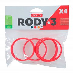соединительное кольцо для труб к клетке для грызунов RODY3 (4 шт), цвет красный фото