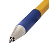Ручка шариковая с грипом STAFF "Basic BP-14 Orange", СИНЯЯ, узел 0,7 мм, линия письма 0,35 мм, 143747