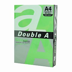 Бумага цветная DOUBLE A, А4, 80 г/м2, 500 л., интенсив, зелёная фото