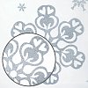 Украшение для окон и стекла ЗОЛОТАЯ СКАЗКА "Серебристые снежинки 3", 30х38 см, ПВХ, 591193