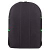 Рюкзак STAFF TRIP универсальный, 2 кармана, черный с салатовыми деталями, 40x27x15,5 см, 270788