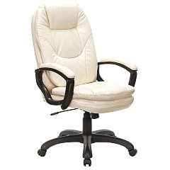 Кресло офисное BRABIX PREMIUM "Trend EX-568", экокожа, бежевое, 532102 фото