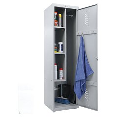Шкаф металлический хозяйственный ПРАКТИК "ML-11-50U" (LS-11-50), 2 отделения, 1830х500х500 мм, 26 кг, разборный, S23099404602 фото