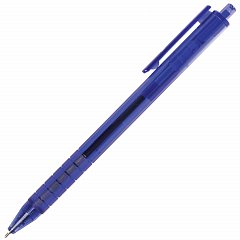 Ручка шариковая масляная автоматическая BRAUBERG "Tone", СИНЯЯ, корпус тонированный, узел 0,7 мм, линия письма 0,35 мм, 142414 фото