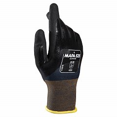 Перчатки текстильные MAPA Ultrane 525, нитриловое покрытие (облив), маслостойкие, размер 8 (М), черные фото