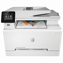 МФУ лазерное ЦВЕТНОЕ HP Color LaserJet Pro M283fdw "4 в 1", 21 стр./мин., 40000 стр./мес, ДУПЛЕКС, Wi-Fi, сетевая карта, 7KW75A фото