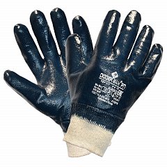 Перчатки хлопковые DIGGERMAN РП, нитриловое покрытие (облив), размер 10 (XL), синие, ПЕР317 фото