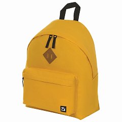 Рюкзак BRAUBERG, универсальный, сити-формат, один тон, желтый, 20 литров, 41х32х14 см, 225378 фото
