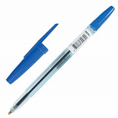 Ручка шариковая масляная "Офис", СИНЯЯ, корпус тонированный синий, узел 1 мм, линия письма 0,7 мм, ОФ999 фото