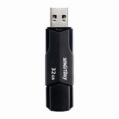 Флеш-диск 32GB SMARTBUY Clue USB 2.0, черный, SB32GBCLU-K фото