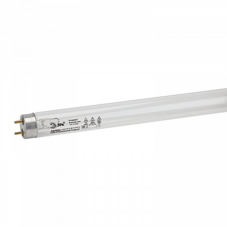 Лампа БАКТЕРИЦИДНАЯ ультрафиолетовая ЭРА UV-С, 15 Вт, G13, трубка 45 см, 48972, Б0048972 фото