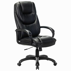 Кресло офисное BRABIX PREMIUM "Nord EX-590", черный пластик, экокожа, черное, 532097 фото