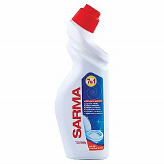 Чистящее средство дезинфицирующее 750 мл SARMA "Антиржавчина", для сантехники, убивает микробы, 70681 фото