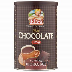 Горячий шоколад ELZA "Hot Chocolate" растворимый, 325 г, банка, EL32508027 фото