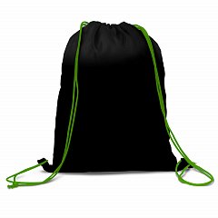 Мешок для обуви BRAUBERG плотный, карман на молнии, подкладка, 43х33 см, "Neon Green", 271625 фото