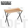 Стол на металлокаркасе BRABIX "LOFT CD-008", 900х500х780 мм, цвет дуб натуральный, 641865