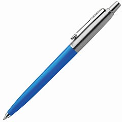 Ручка шариковая PARKER "Jotter Plastic CT", корпус синий, детали из нержавеющей стали, блистер, синяя, 2076052 фото
