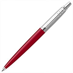 Ручка шариковая PARKER "Jotter Orig Red", корпус красный, детали нержавеющая сталь, синяя, RG0033330 фото