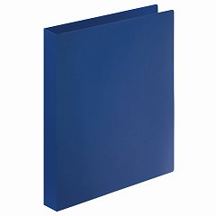 Папка на 4 кольцах STAFF, 30 мм, синяя, до 250 листов, 0,5 мм, 229218 фото
