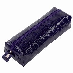 Пенал-косметичка BRAUBERG, "крокодиловая кожа", 20х6х4 см, "Ultra purple", 270848 фото