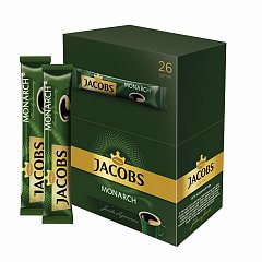 Кофе растворимый порционный JACOBS "Monarch", сублимированный, 1,8 г, пакетик, 8050269 фото