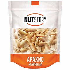 Арахис NUT STORY жареный, 150 г, пакет, РОС001 фото