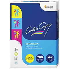 Бумага COLOR COPY, А4, 280 г/м2, 150 л., для полноцветной лазерной печати, А++, Австрия, 161% (CIE) фото