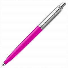 Ручка шариковая PARKER "Jotter Orig Magenta", корпус розовый, детали хром, блистер, синяя, 2075996 фото