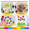 Краски пальчиковые для малышей от 1 года, 6 цветов (3 классических + 3 флуоресцентных) х 40 мл, BRAUBERG KIDS, 192279