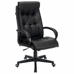Кресло офисное CH-824, экокожа, черное, 1079045 фото