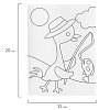 Набор для творчества "Картина из цветного песка", "В деревне", 2 самоклеящиеся основы 20х15 см, ЮНЛАНДИЯ, 662371