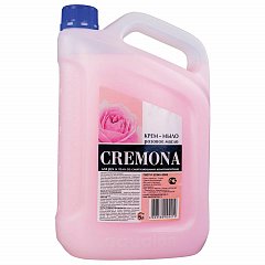 Мыло-крем жидкое 5 л КРЕМОНА "Розовое масло", ПРЕМИУМ, перламутровое, из натуральных компонентов, 102219 фото