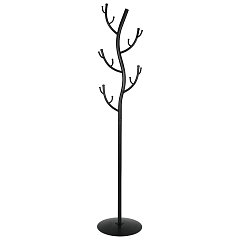 Вешалка-стойка "Дерево", 1,81 м, диск 37,5 см, 15 крючков, металл, черная, ВНП 211 Ч фото