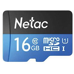 Карта памяти microSDHC 16 ГБ NETAC P500 Standard, UHS-I U1,80 Мб/с (class 10), адаптер, NT02P500STN-016G-R фото