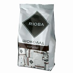 Шоколад порционный RIOBA Горький 72%, 800 г, пакет, 366306 фото