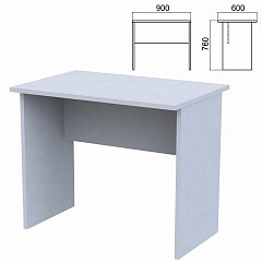 Стол письменный "Арго", 900х600х760 мм, серый фото