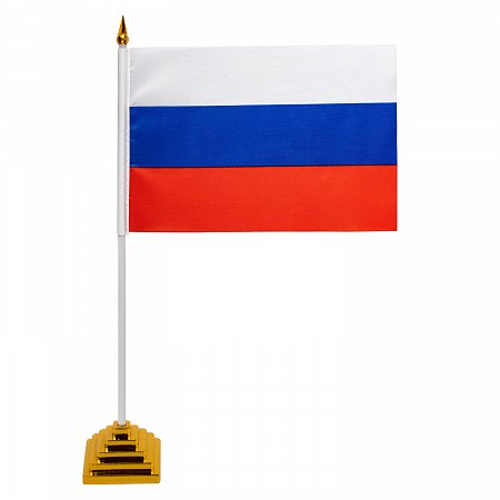 Флаг России настольный 14х21 см, без герба, BRAUBERG, 550184, RU22 фото