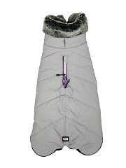 DOG GONE SMART, Нано куртка зимняя с меховым воротником "Tamarack Meteor", серая, 45 см, 152000 фото