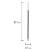 Стержень шариковый BRAUBERG 152 мм, СИНИЙ, узел 1 мм, линия письма 0,5 мм, 170174