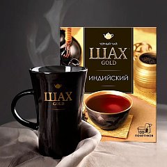 Чай ШАХ Gold "Индийский", черный, 100 пакетков по 2 г, 0925-18 фото
