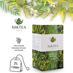 Чай NIKTEA "Oriental Bloom", зеленый, 25 пакетиков по 2г, ш/к 80519, TALTHA-DP0056 фото