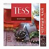 Чай TESS (Тесс) "Thyme", черный, чабрец и цедра лимона, 100 пакетиков в конвертах по 2 г, 1185-09