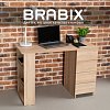 Стол письменный/компьютерный BRABIX "Scandi CD-016", 1100х500х750 мм, 4 ящика, дуб сонома, 641892, ЦБ013707-2