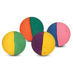 Игрушка для кошек "Мяч для гольфа", разноцветный, d40мм (туба 60шт.), Triol фото