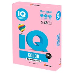 Бумага цветная IQ color, А4, 80 г/м2, 500 л., пастель, розовый фламинго, OPI74 фото